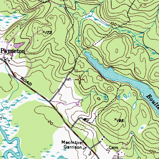 Topographic Map of Kingsbury Lot, ME