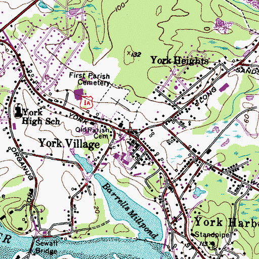 Topographic Map of Korean War Memorial, ME
