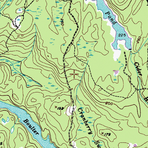 Topographic Map of Leavitt Lot, ME