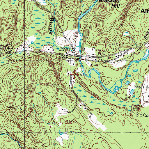 Topographic Map of Linscott Cemetery, ME