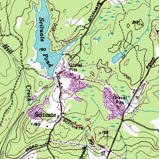 Topographic Map of Lunt Lot, ME