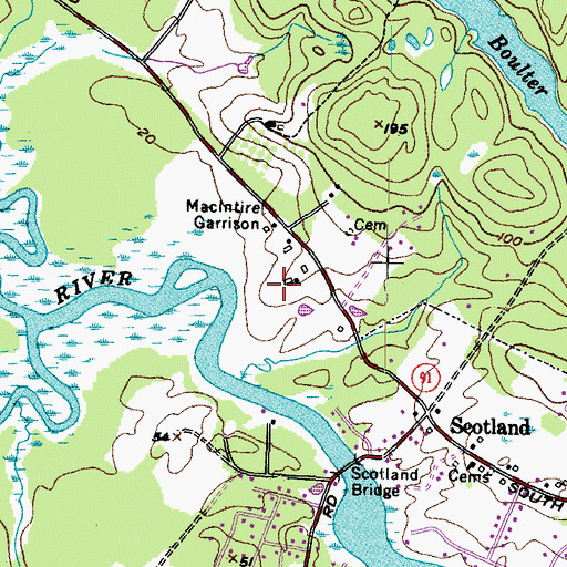 Topographic Map of McIntire Lot, ME