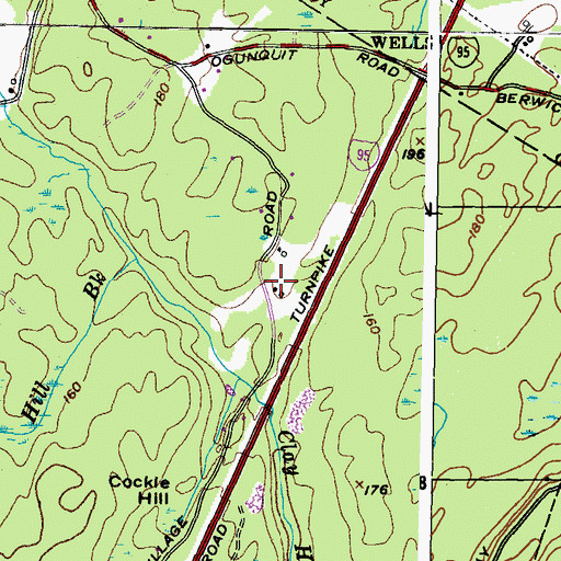 Topographic Map of Moody Lot, ME