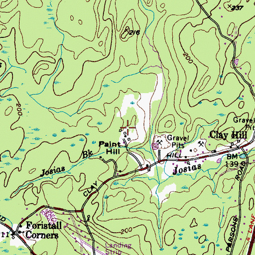 Topographic Map of Moulton Lot, ME