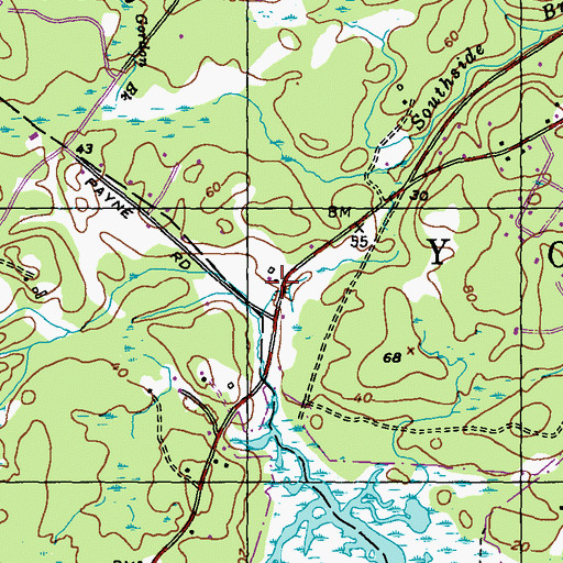 Topographic Map of Mugridge Lot, ME