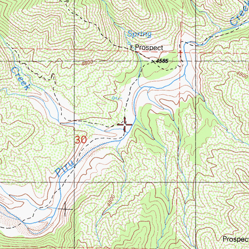Topographic Map of Sheep Creek, CA