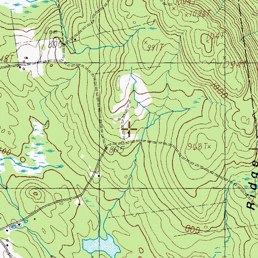 Topographic Map of Winn Cemetery, ME