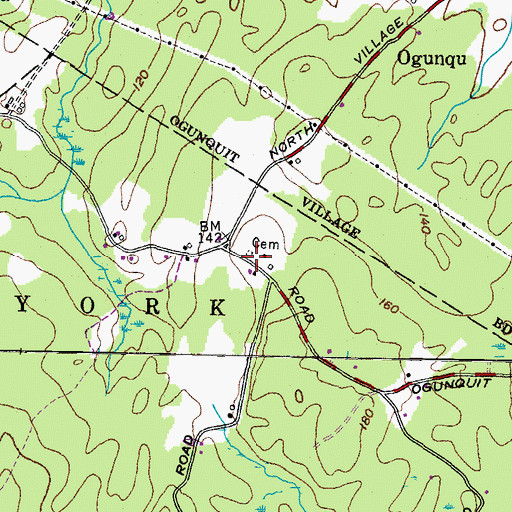 Topographic Map of Winn Lot, ME
