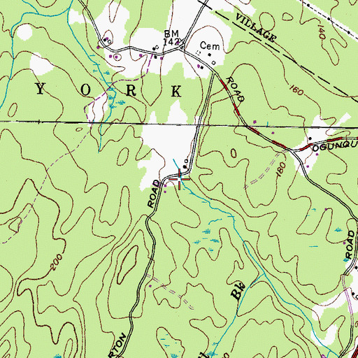 Topographic Map of Winn Lot, ME