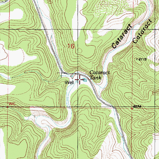 Topographic Map of Cataract Tank, AZ