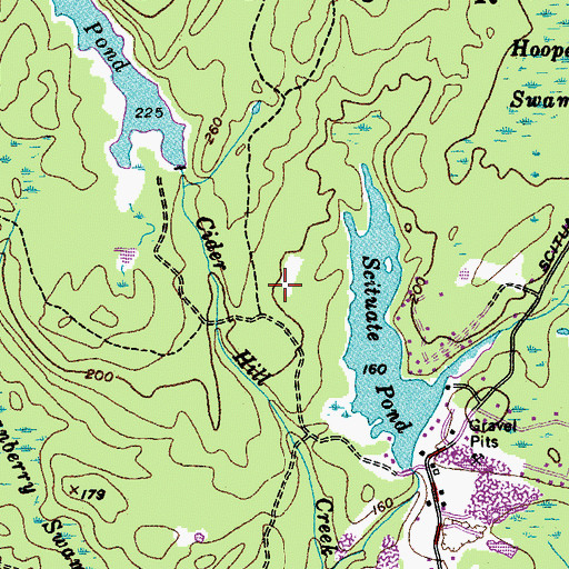 Topographic Map of Young Lot, ME