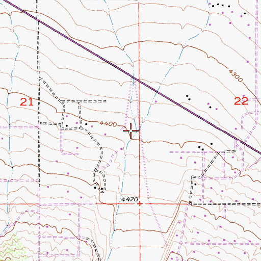 Topographic Map of Sheep Creek, CA