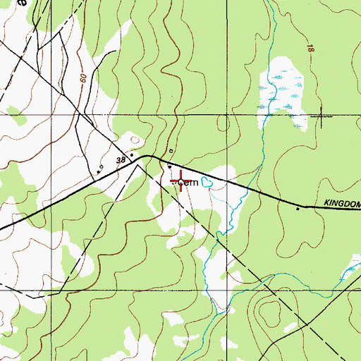 Topographic Map of Gray Cemetery, ME