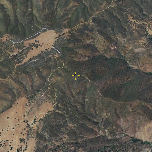 Aerial/Satellite Image of Shell Peak, CA