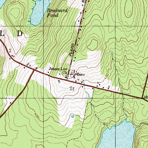 Topographic Map of East Readfield Cemetery, ME