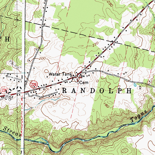 Topographic Map of Maple Grove Cemetery Ext, ME