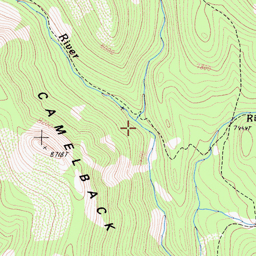 Topographic Map of Shotgun Creek, CA