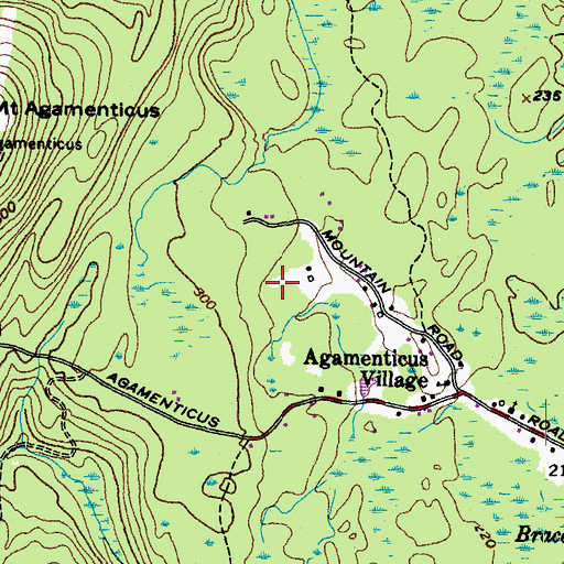 Topographic Map of Fitzgerald Lot, ME