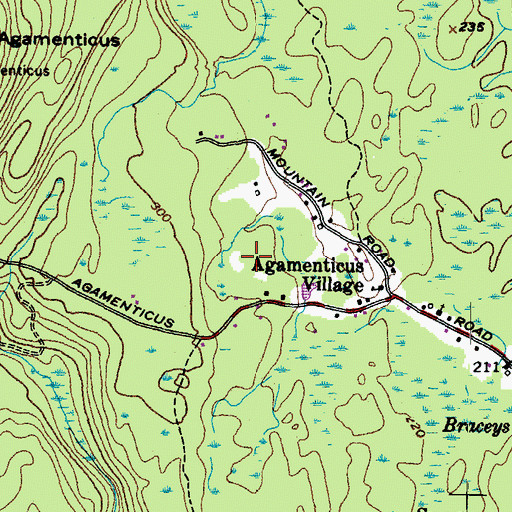 Topographic Map of Fitzgerald Lot, ME