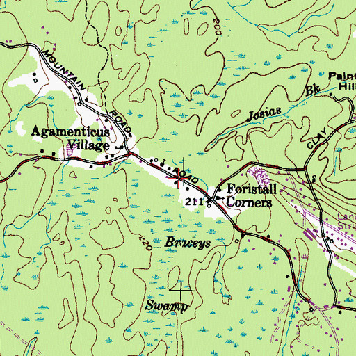 Topographic Map of Fitzgerald Lot, ME