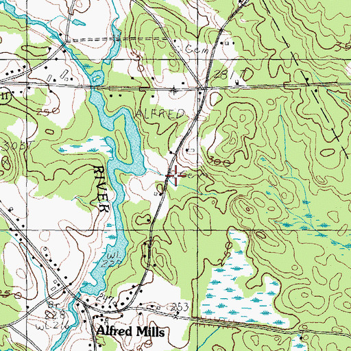 Topographic Map of Friend Lot, ME