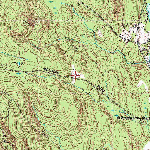 Topographic Map of Gardner Cemetery, ME