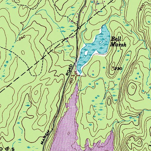 Topographic Map of Garey Lot, ME