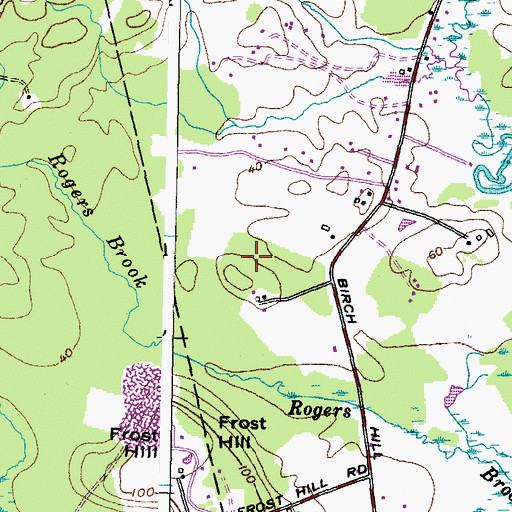 Topographic Map of Grace Lot, ME