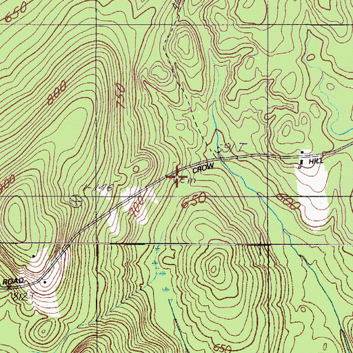 Topographic Map of McKusick Cemetery, ME