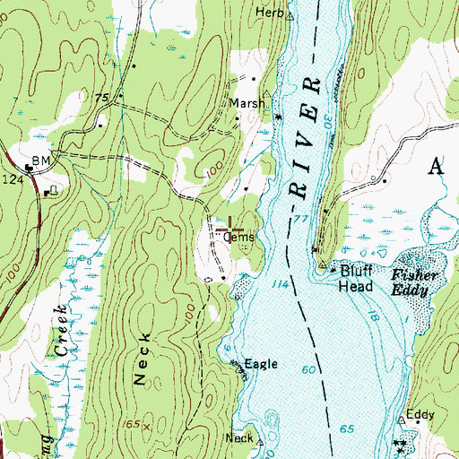 Topographic Map of Lee Cemetery, ME