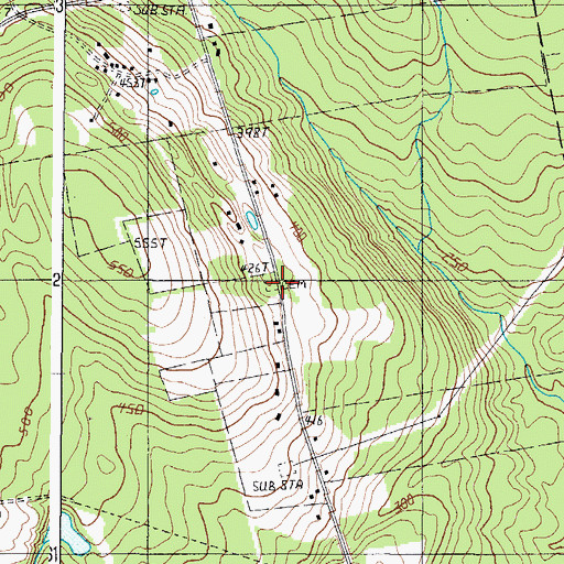 Topographic Map of Hayden Cemetery, ME