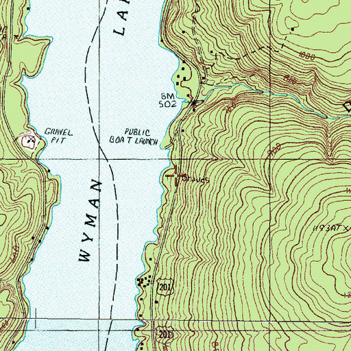 Topographic Map of Stevens Cemetery, ME