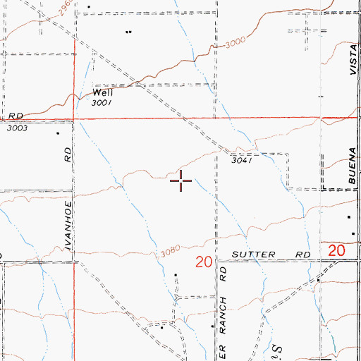 Topographic Map of Silver Creek, CA