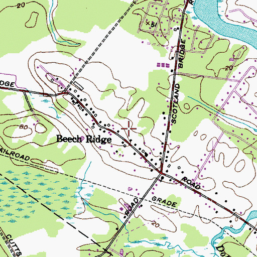 Topographic Map of Blaisdell Lot, ME