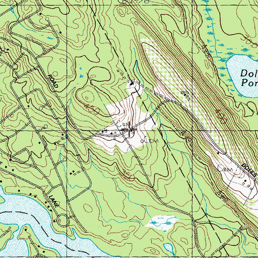 Topographic Map of Brackett Lot, ME