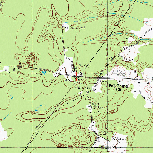 Topographic Map of Burbank Taylor Lot, ME