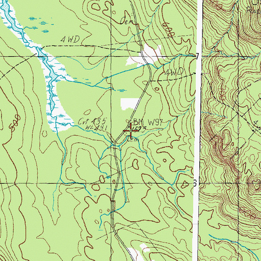 Topographic Map of Chase Newbegin Cemetery, ME