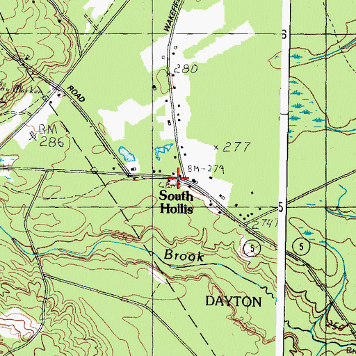Topographic Map of Community Cemetery, ME