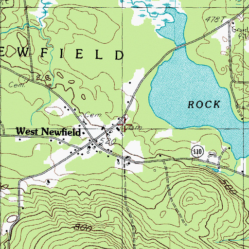 Topographic Map of Congregational Church Cemetery, ME