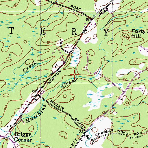 Topographic Map of Norton Mugridge Lot, ME