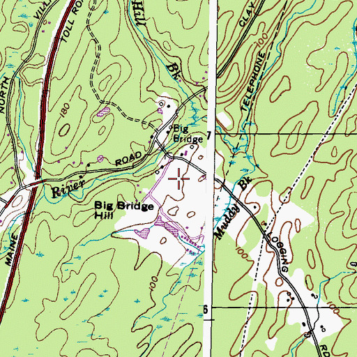 Topographic Map of Perkins Lot, ME
