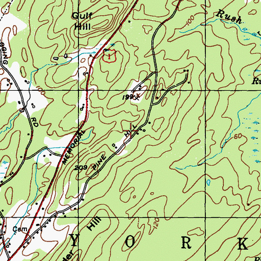 Topographic Map of Perkins Lot, ME