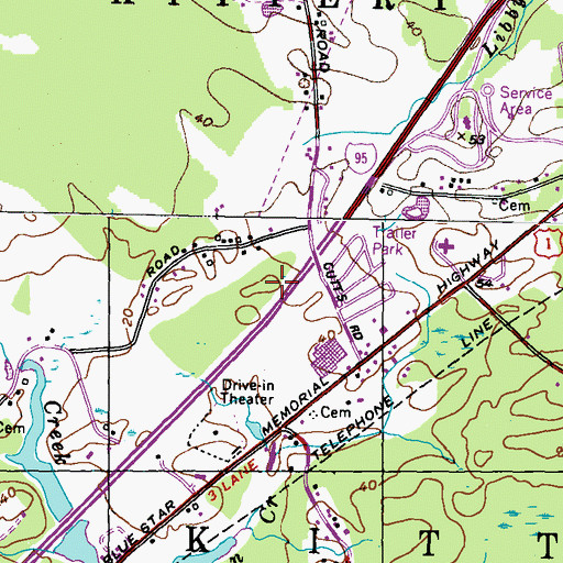 Topographic Map of Picott Chick Lot, ME