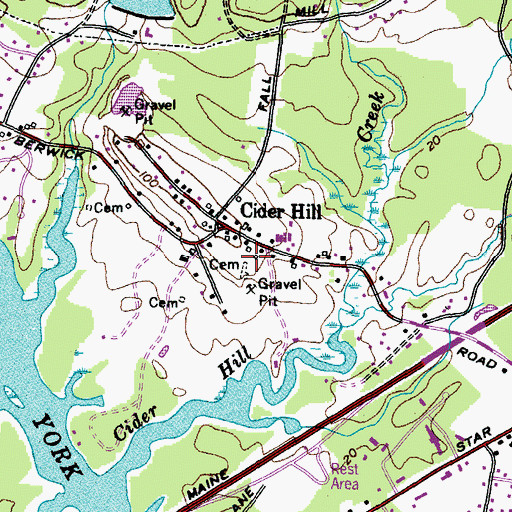 Topographic Map of Plaisted Lot, ME