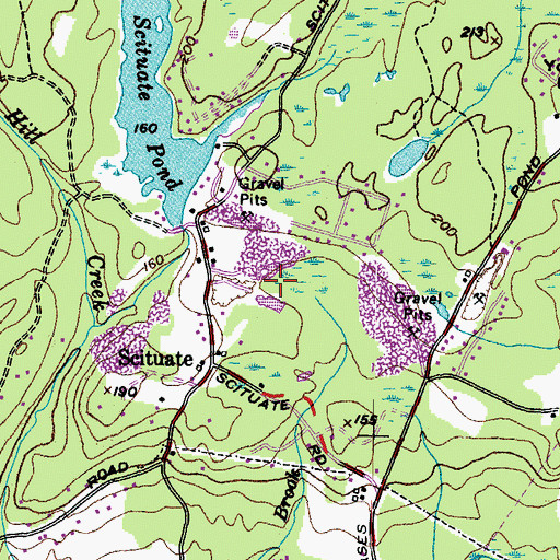 Topographic Map of Preble Lot, ME