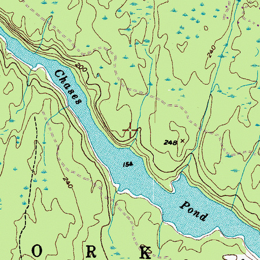 Topographic Map of Preble Lot, ME
