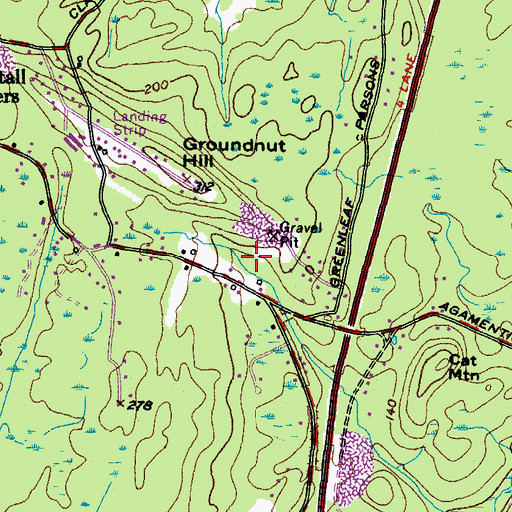 Topographic Map of Ramsdell Lot, ME