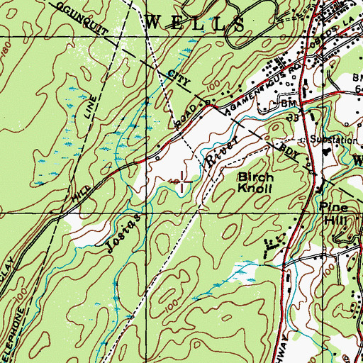 Topographic Map of Ramsdell Lot, ME
