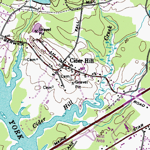 Topographic Map of Roberts Plaisted Lot, ME