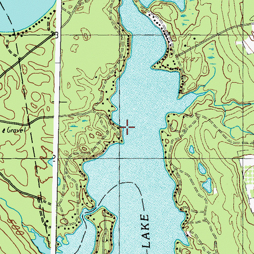 Topographic Map of Sawyer Cemetery, ME